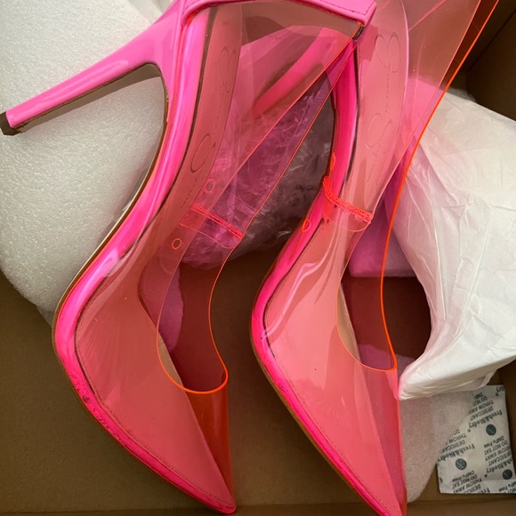 Pink Clear Jessica Simpson heels - Picture 5 of 5